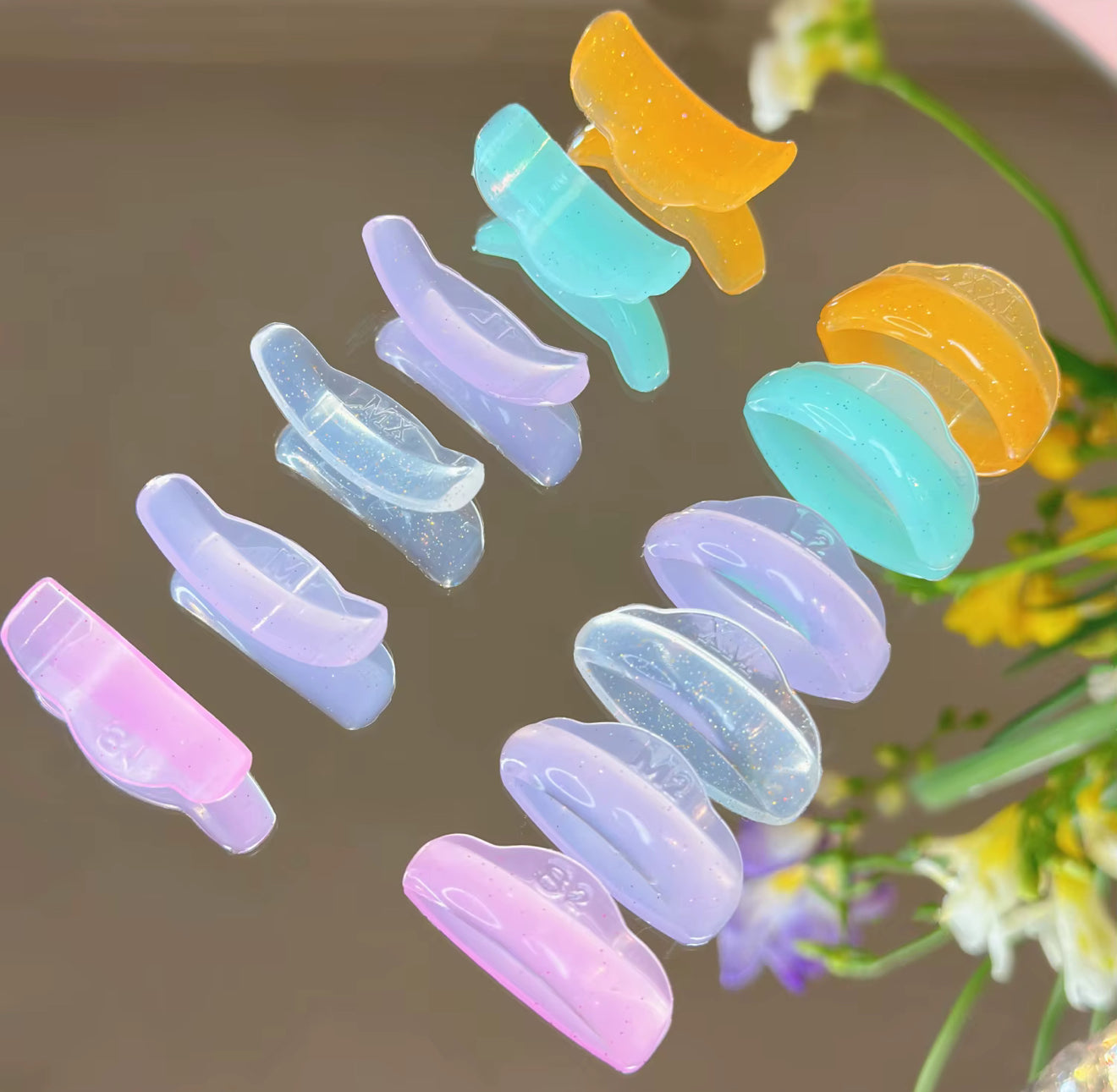 סיליקונים צבעוני - מעוגל רחב