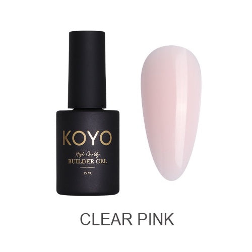 KOYO -Clear pink ג׳ל בנייה